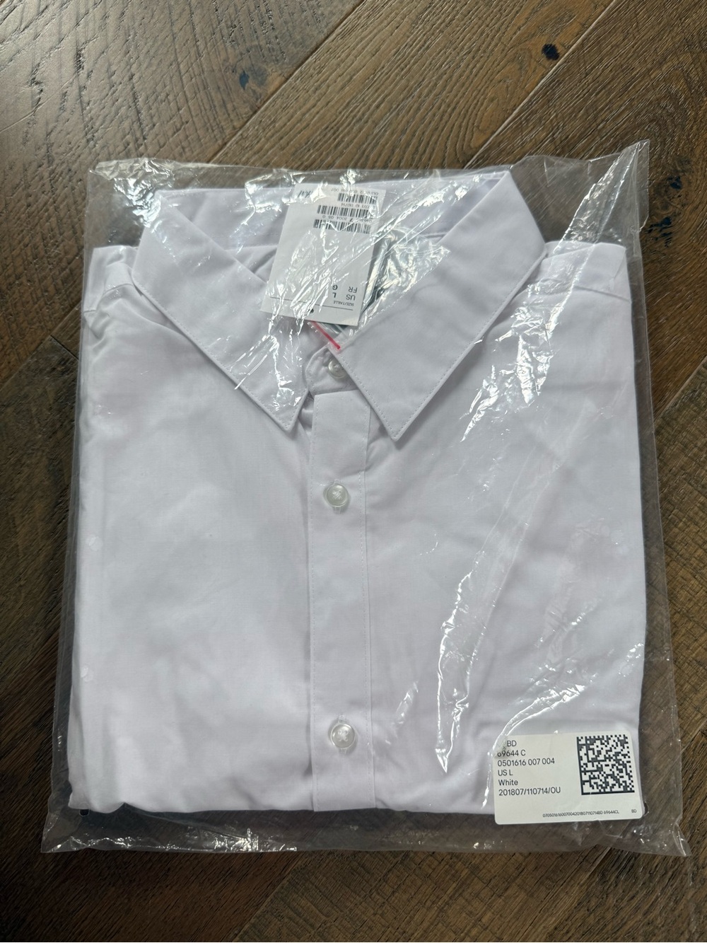 H&M White Men's Dress Shirt - Classic Point Collar